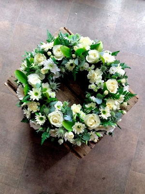 All White Wreath