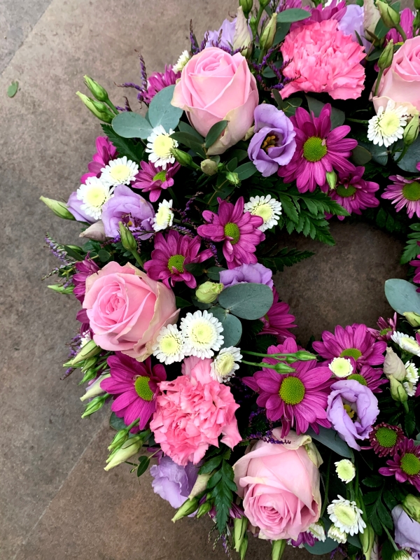 Shades of Pink Wreath