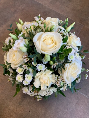 Whites, Creams and Greens Posy