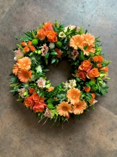 Shades of Orange Wreath