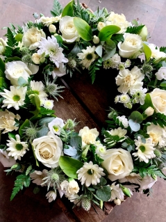 All White Wreath