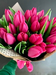 Luscious Tulips Hand Tied Bouquet