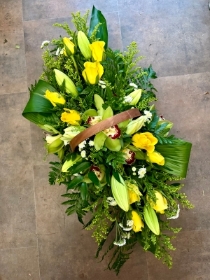 Rose and Orchid Basket Arrangement