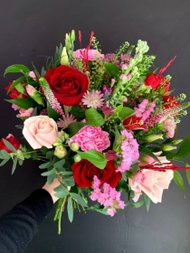 Valentines Seasonal Hand Tied Bouquet