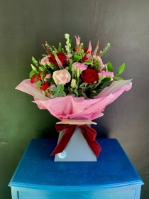 Valentines Seasonal Hand Tied Gift Bouquet